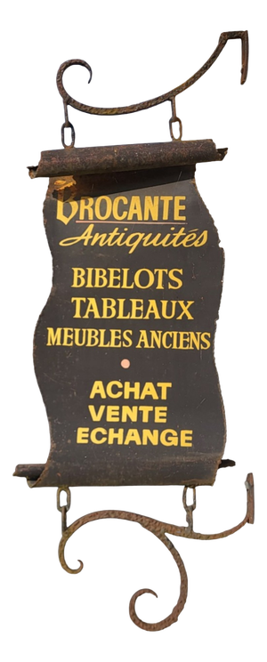 Vintage Dealer Iron Sign, 1930s