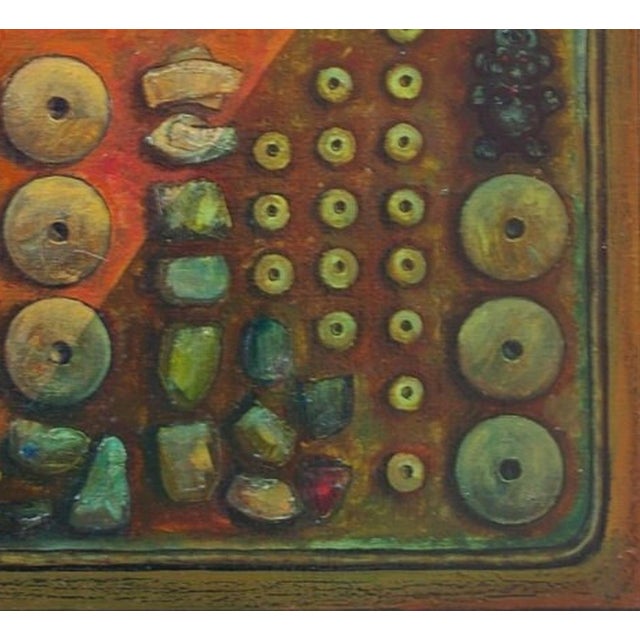 Abstract Painting Avant-Garde Expressionisme Antique Oil Painting Original Soviet Art Ukrainian Artist Schigolev 65-70 For Sale - Image 6 of 6