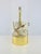 Vintage Mid Century Modern Faux Onyx and Gold Ice Bucket With Handle For Sale - Image 10 of 14