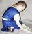 Bing & Grondahl 1960s Royal Copenhagen Porcelain Figurine, Girl With Cat For Sale - Image 4 of 5