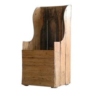 Midcentury Pine Wood Crate Chair in the Manner of Gerrit Rietveld