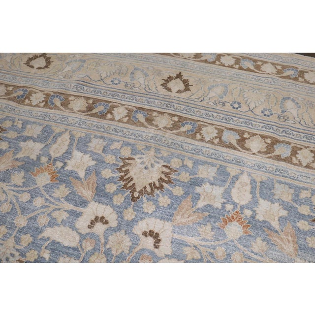 Blue Antique Blue Persian Meshed Room Size Rug For Sale - Image 8 of 10