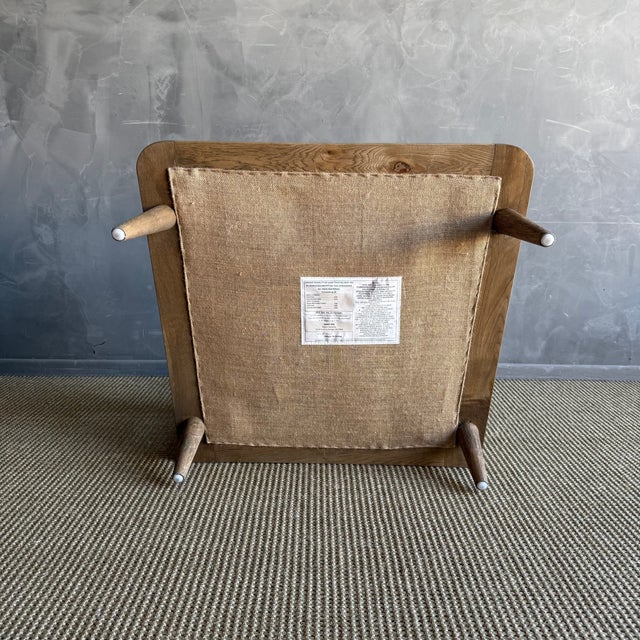 Frances White Oak Chair Upholstered in 100% Genuine Sheepskin For Sale - Image 11 of 12