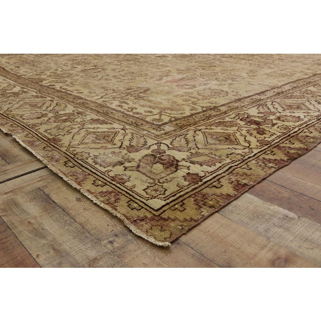 Late 19th Century Antique Indian Agra Rug - 11'04 X 14'00 For Sale In Dallas - Image 6 of 8