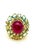 Bochic “Orient” Natural Ruby & Aquamarine Ring Set In 18K Gold & Silver For Sale In New York - Image 6 of 14