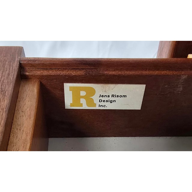 Mid-Century Modern 1960s Jens Rinsom Walnut Executive Desk For Sale - Image 3 of 11