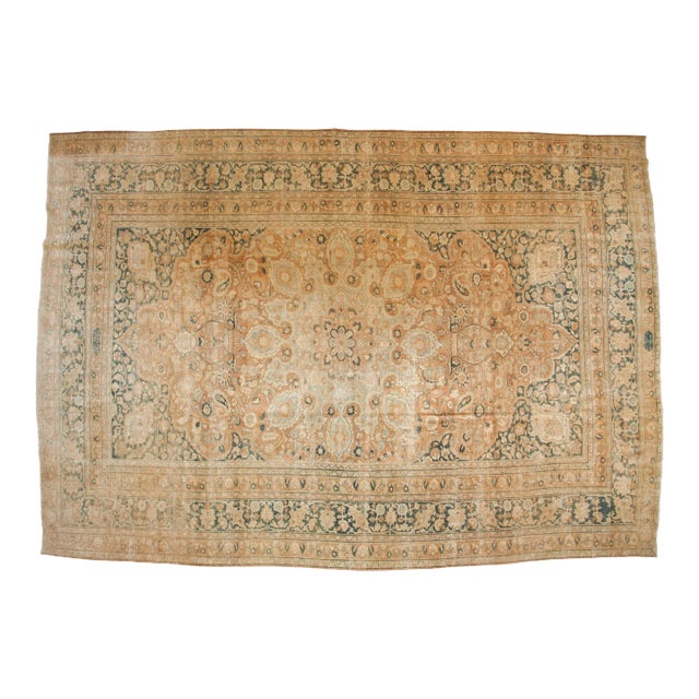 Vintage Distressed Khorassan Carpet - 11'6" X 16'7" For Sale