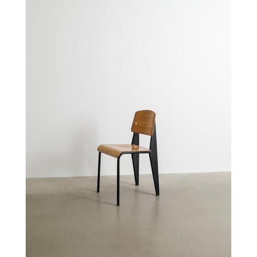 Mid-Century Modren French Standard Metropole 305 Dining Chair by Jean Prouvé, 1950s For Sale - Image 9 of 9