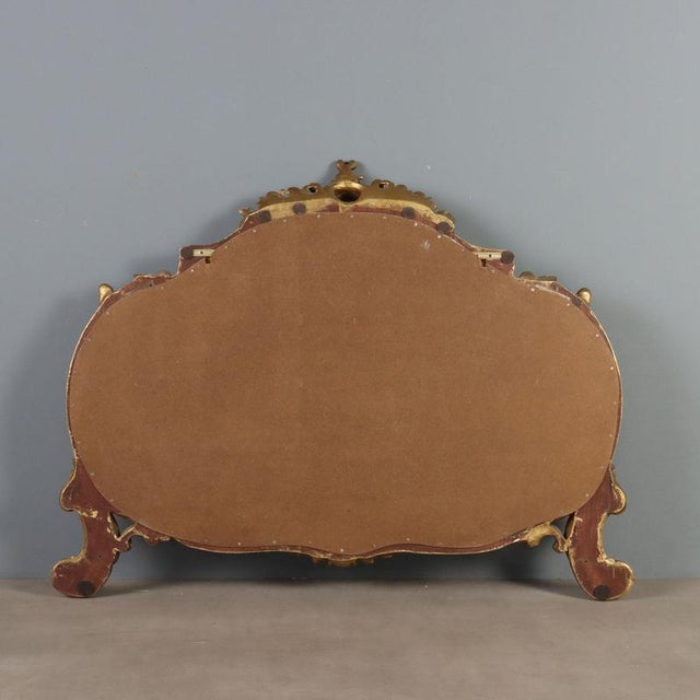 Carved and Gilded Wooden Table Mirror For Sale - Image 10 of 11