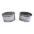 Vintage Madame & Monsieur 2" French Napkin Rings Silver Plated - a Pair For Sale