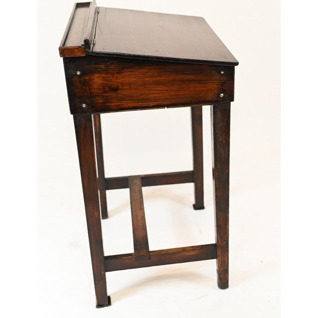 Victorian Mahogany Childrens School Desk, 1890s For Sale - Image 4 of 6