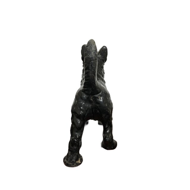1930s Vintage 1930s Cast Iron Scottish Terrier Scottie Doorstop For Sale - Image 5 of 6