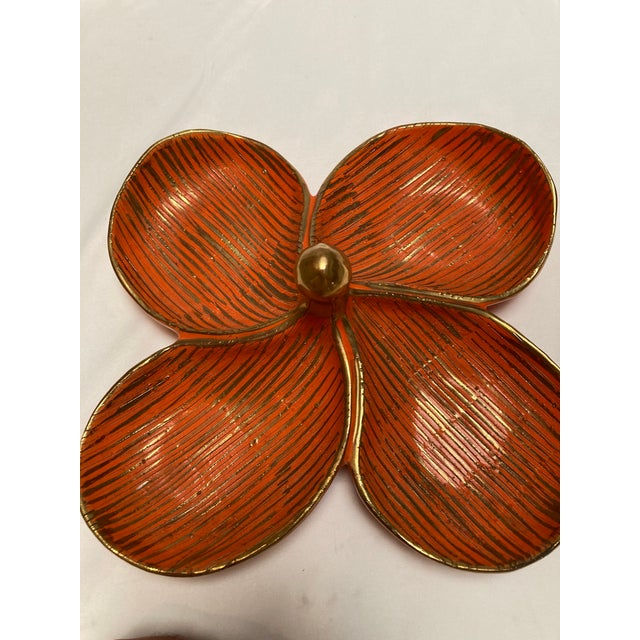 Vintage Mid-Century Hand-Painted Italian Serving Dish For Sale - Image 4 of 5