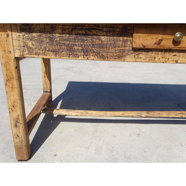 Antique Farm Oak Table, 1800s For Sale - Image 3 of 18