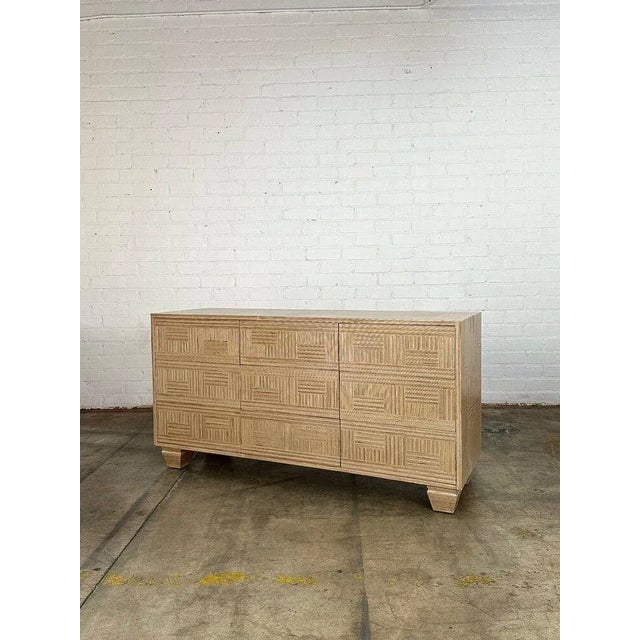 W64.5 D20 H33.25 Handmade in house for a custom staging project this one a kind dresser features patchwork Baltic birch...