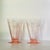 Glass 1930s Tiffin Franciscan Etched Pink Optic Glass Juice Glasses-a Pair For Sale - Image 7 of 10