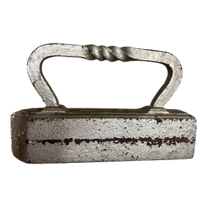 Antique Silver Tailor’s Sad Goose Iron Twisted Handle