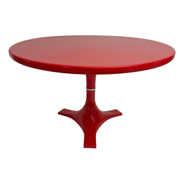 Red 4997 Dining Table by Gardella & Castelli for Kartell, Italy, 1970 For Sale
