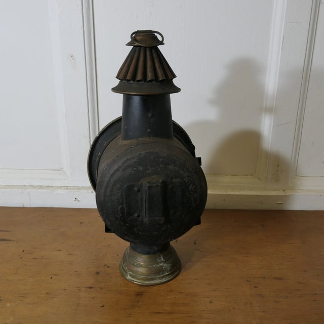 French Brass and Iron Carriage Table Lamps from Daris, 1890s, Set of 2 For Sale - Image 5 of 13