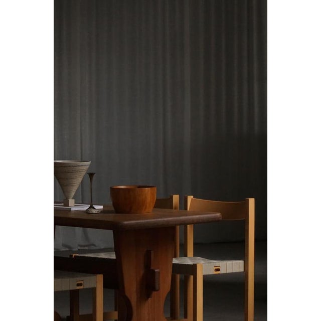Wood Swedish Pine Dining Table from Åby Möbelfabrik, 1940s For Sale - Image 7 of 17