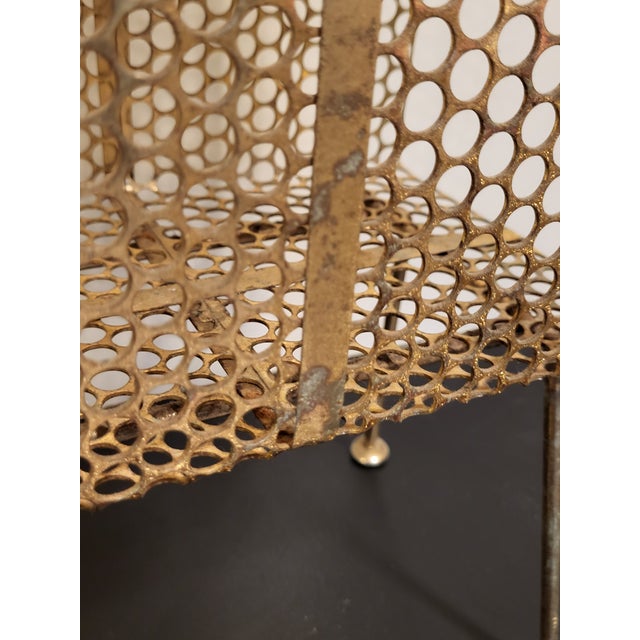 1960s Vintage Brass Ashtray and Record/Magazine Holder For Sale - Image 4 of 12