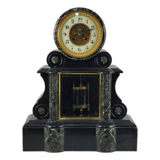 Antique Clock with Mercury Pendulum, 1890 For Sale