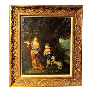 Antique Painting Van Rensselaer Children From Estate of Abigail Adams For Sale