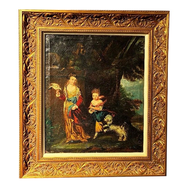 Antique Painting Van Rensselaer Children From Estate of Abigail Adams For Sale