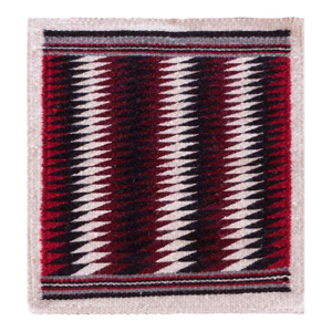 1930s Multicolor Geometric Antique American Navajo Rug 1'3" X 1'4" Flatweave Wool Carpet