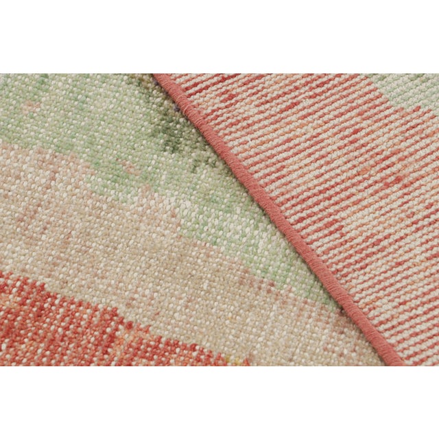 2010s Rug & Kilim’s Modern Abstract Runner Rug With Polychromatic Geometric Patterns For Sale - Image 5 of 6