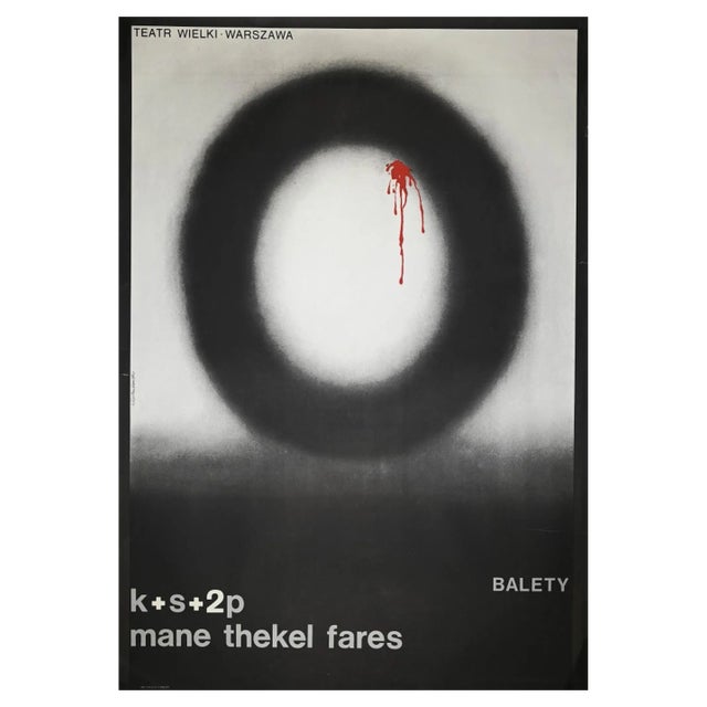 Theater Wielki-Warsaw Poster, 1973 For Sale