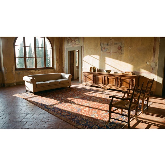 Early 20th Century N.W. Persian Heriz Carpet ( 6'4''x 9'1'' - 193 x 277 ) For Sale - Image 14 of 15