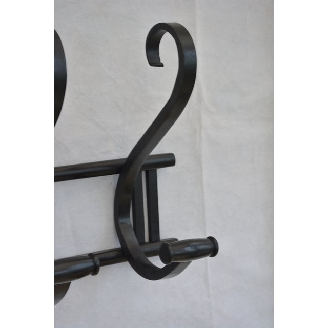 Vintage Ebonised Bentwood Coat Rack Coat Hooks, 1940 For Sale - Image 6 of 15
