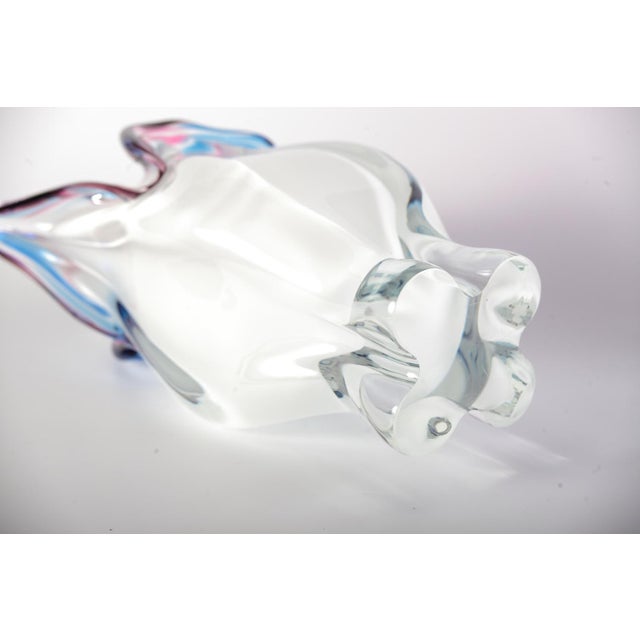 Glass Czech Glass Vase by Josef Hospodka for Sklarny Chribska, 1970s, Set of 2 For Sale - Image 7 of 14