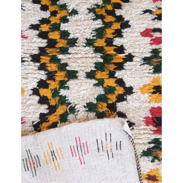 Cream Ourika Moroccan Runner Rug - 5.8 X 2.3 Ft For Sale - Image 8 of 8