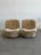 Postmodern 1980s Pair of Scoop Lounge Chairs in Champagne For Sale - Image 3 of 15