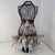 Vintage-inspired metal wrought iron look dress form with included removable vintage lace lapel. Weight: 4.3lbs