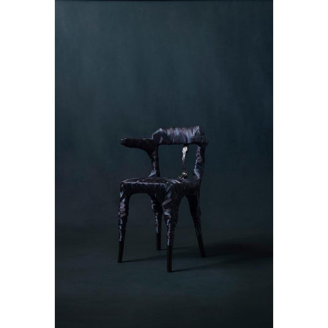 Black In Memoria Chair in Cast Bronze by William Guillon For Sale - Image 8 of 16