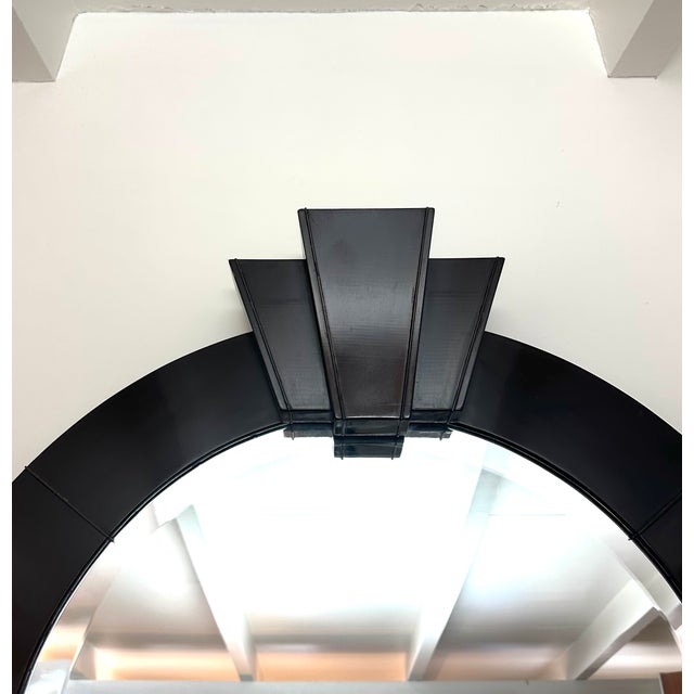Art Deco 1980s Large Karl Springer Rare Mirror For Sale - Image 3 of 5