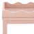 Spritely Home Darlyn Scalloped 1 Drawer Accent Table in Pink For Sale - Image 4 of 10