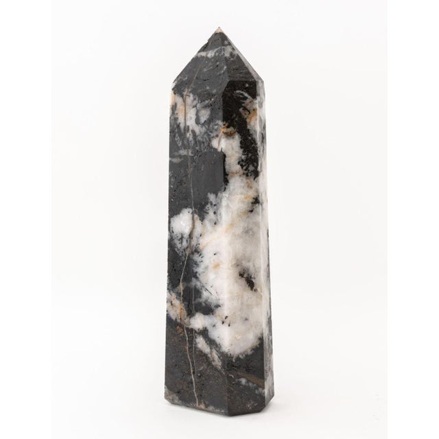 Zebra Jasper Crystal Tower Obelisk Specimen For Sale - Image 9 of 11