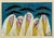 1970s 1970s Mohamed Hamri Moroccan Modernist Painting, Five Veiled Women, Signed For Sale - Image 5 of 18