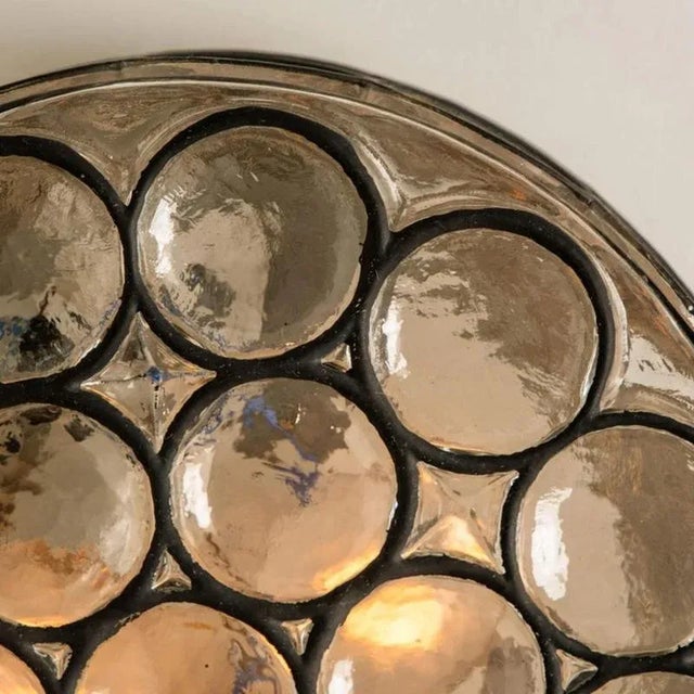 Circle Iron and Bubble Glass Sconces from Limburg, 1960s, Set of 2 For Sale - Image 10 of 18