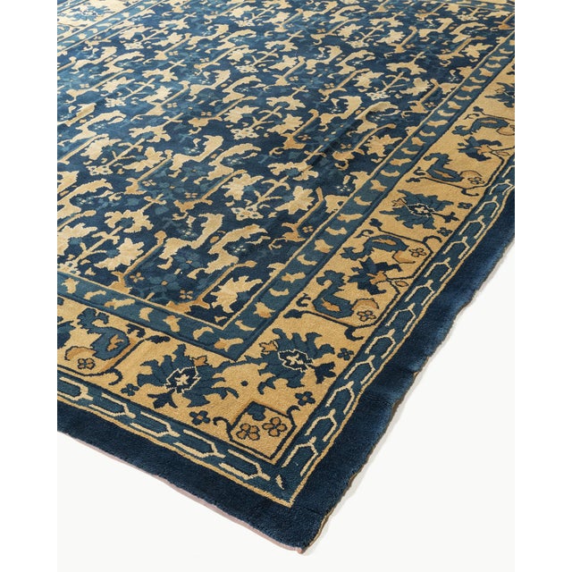 Textile Vintage Circa 1940 Peking Chinese Rug 8ft X 10ft For Sale - Image 7 of 11