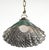 Mid 20th Century Industrial 10 In. Green Wavy X-Ray Mercury Glass Pendant Light For Sale - Image 4 of 13