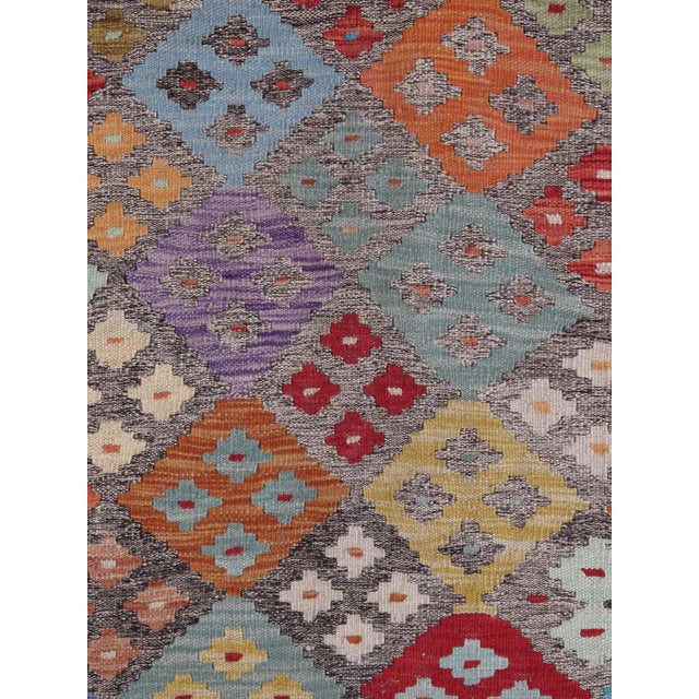 Tribal Handwoven Tribal Kilim Rug 8'2" X 11'9" For Sale - Image 3 of 5