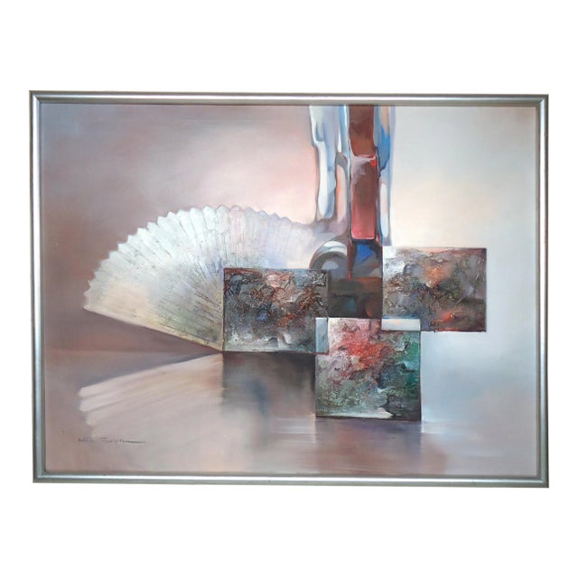 Late 20th Century Modern Abstract Painting For Sale