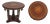 Maitland Smith Round Inlaid Top Regency Style Center Table For Sale