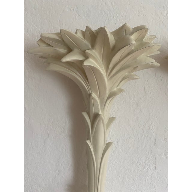 Art Deco 1960s Pair of Fiberglass Torchères in the Manner of Serge Roche For Sale - Image 3 of 13