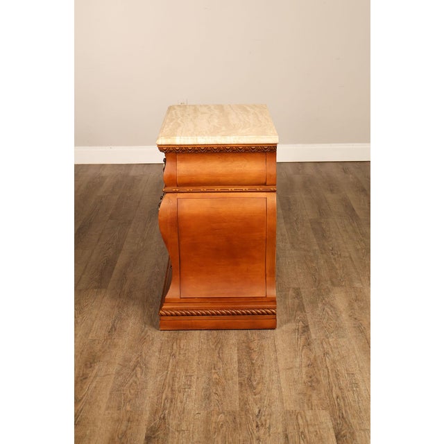 Century Furniture Baroque Style Marble Top Bombe Chest Of Drawersd For Sale - Image 16 of 18